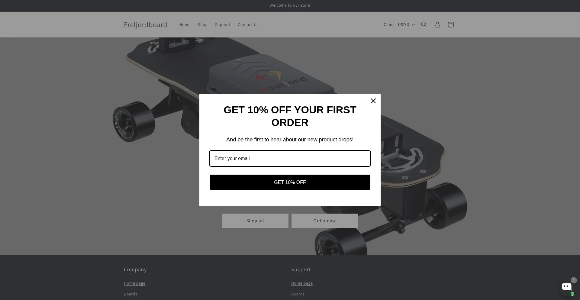 Website screenshot of Freljordboard.net