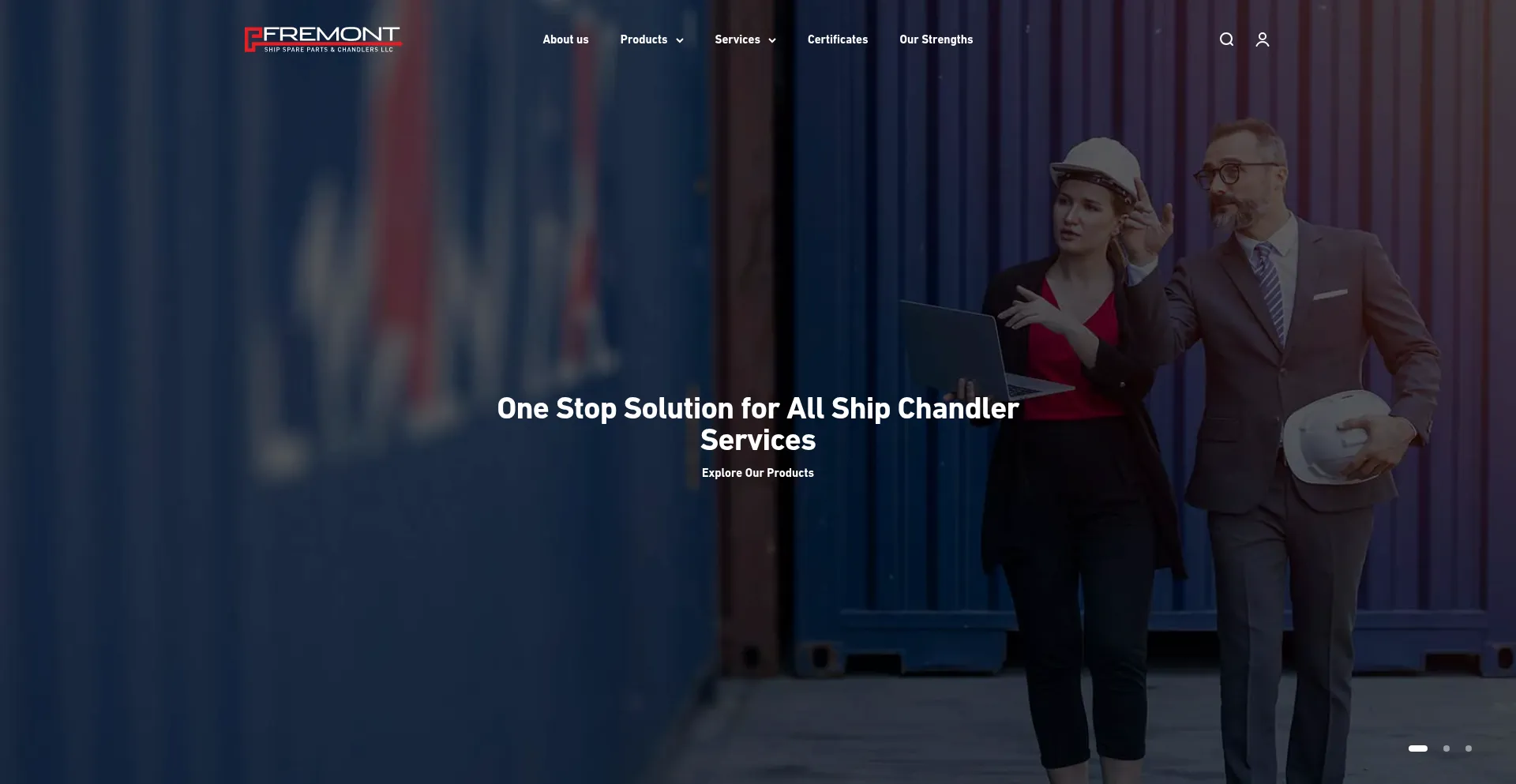 Website screenshot of Fremont.ae