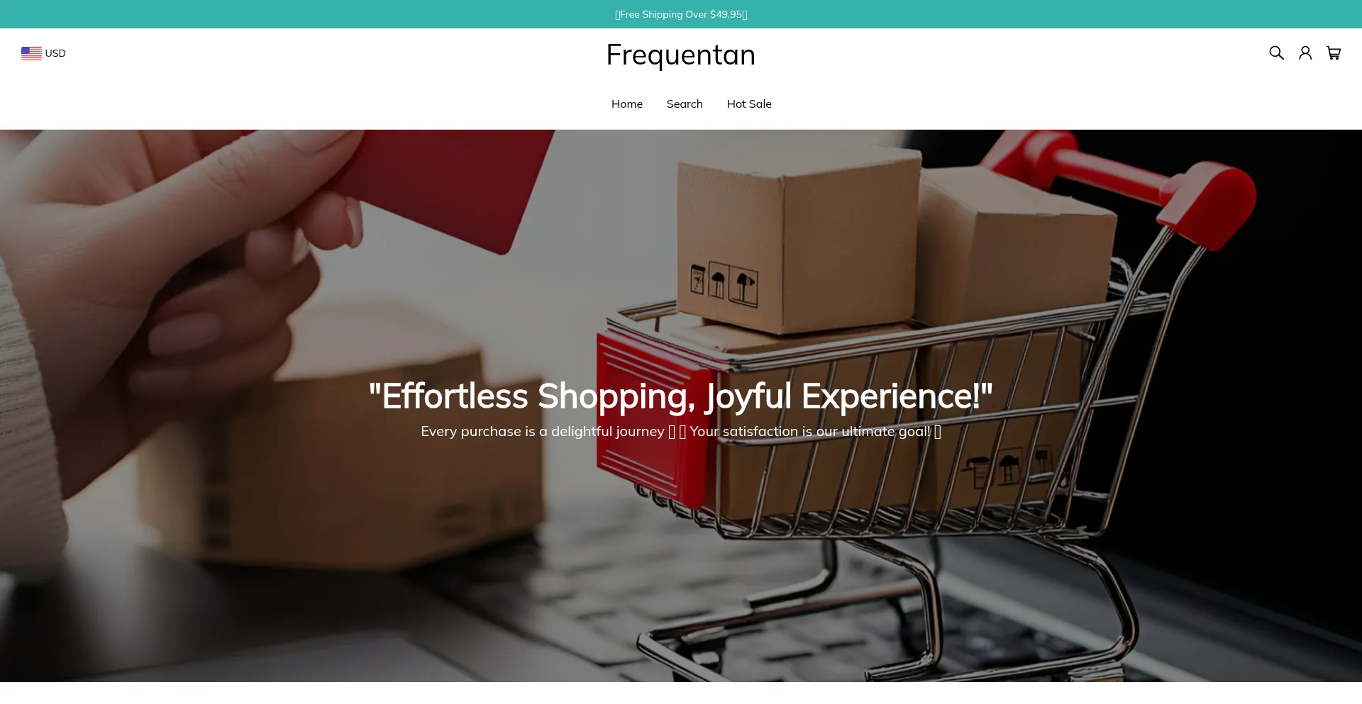 Website screenshot of Frequentan.com