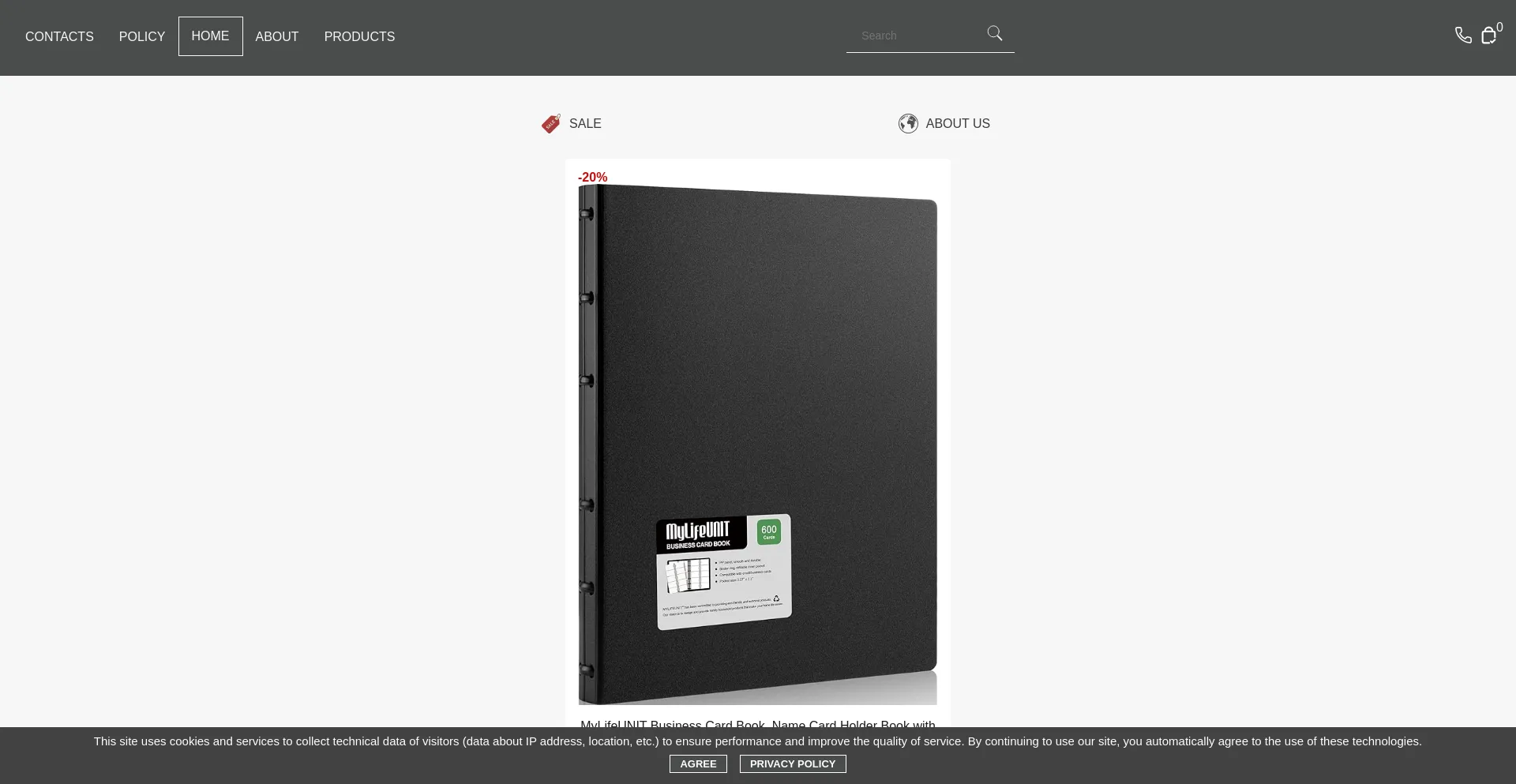 Website screenshot of Freshoutline.life