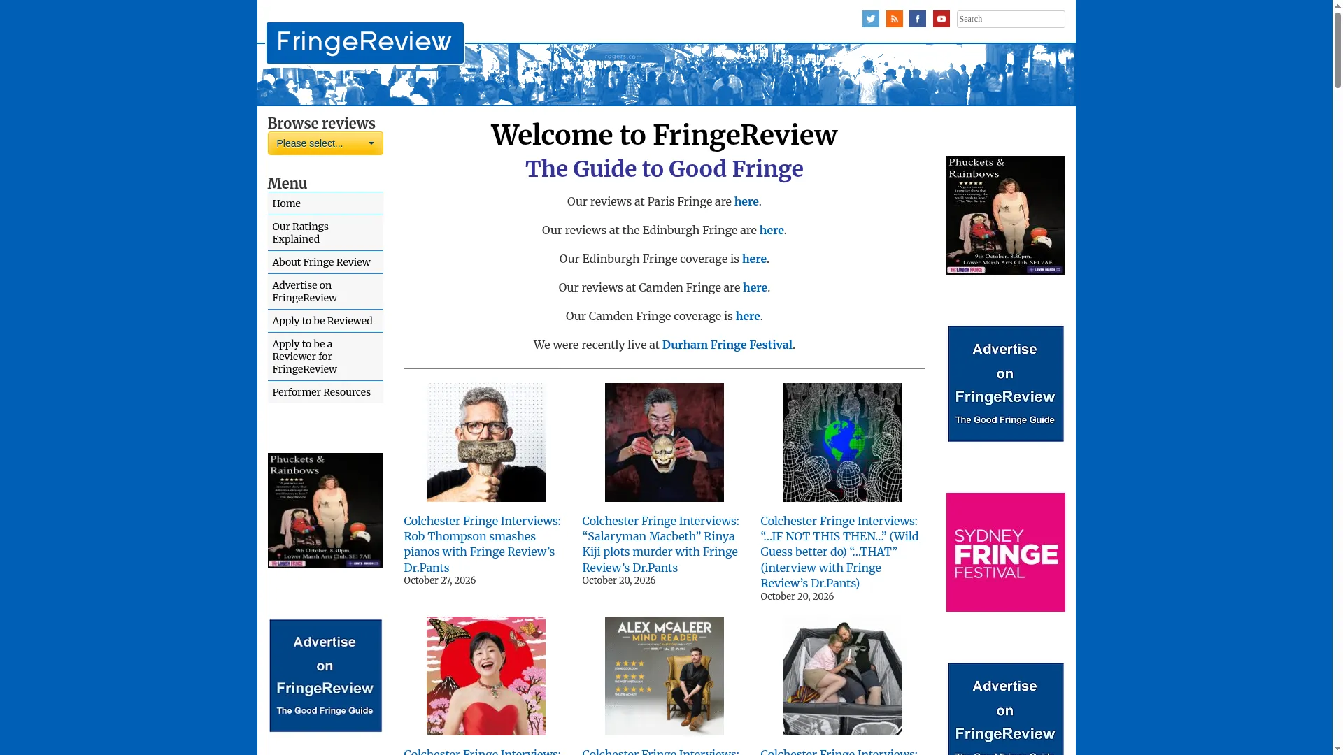 Fringereview.co.uk