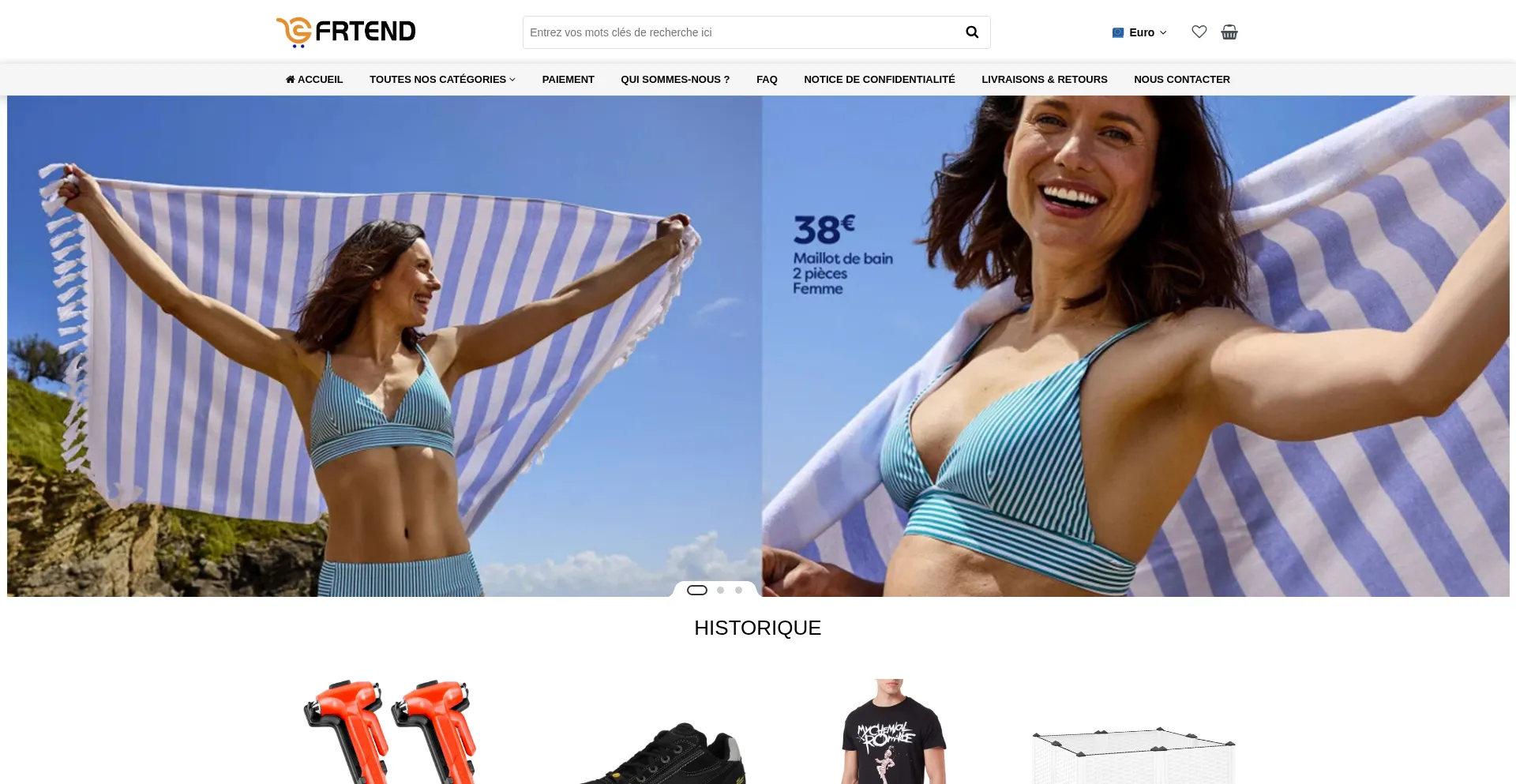 Website screenshot of Frtendance.com