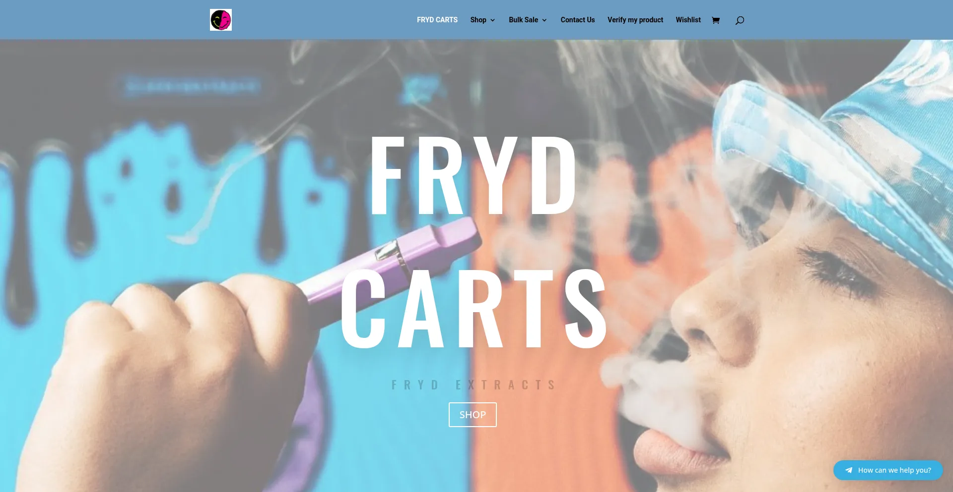 Website screenshot of Frydcarts.com
