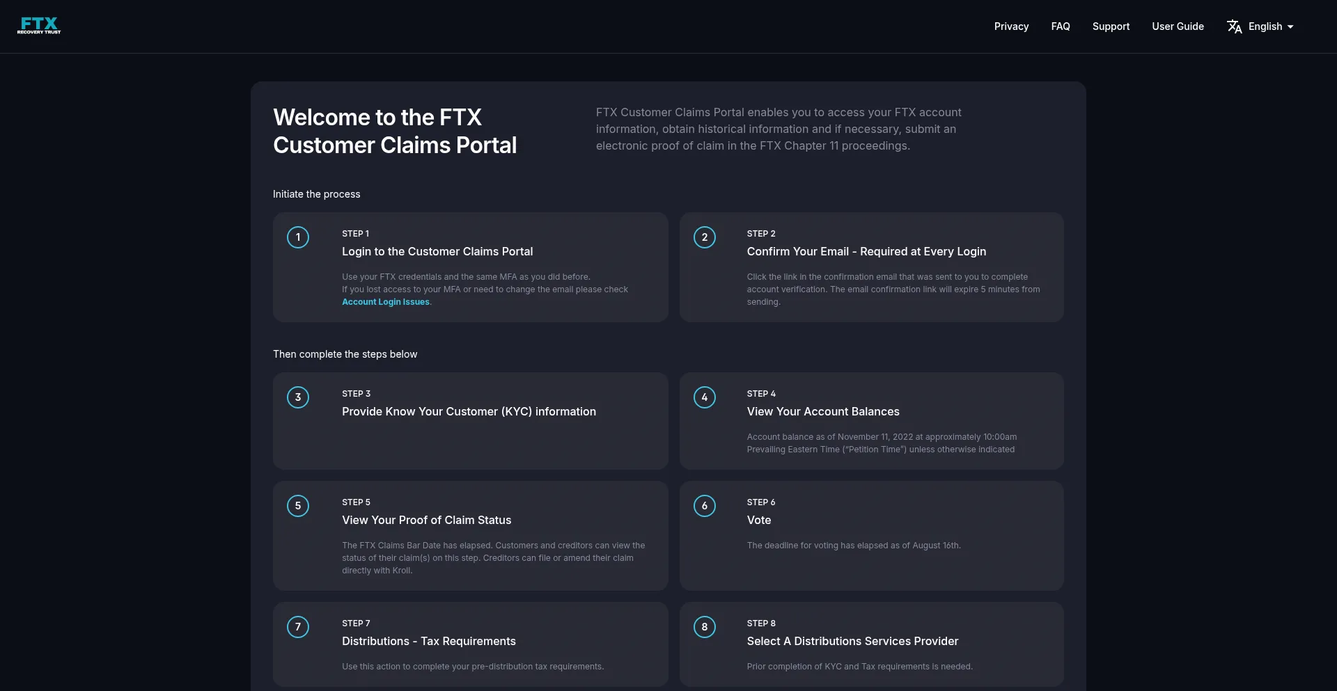 Website screenshot of Ftx.us