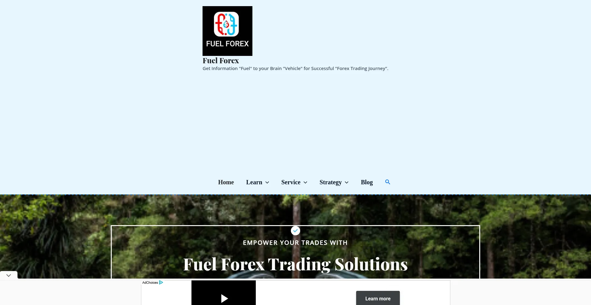 Website screenshot of Fuelforex.com