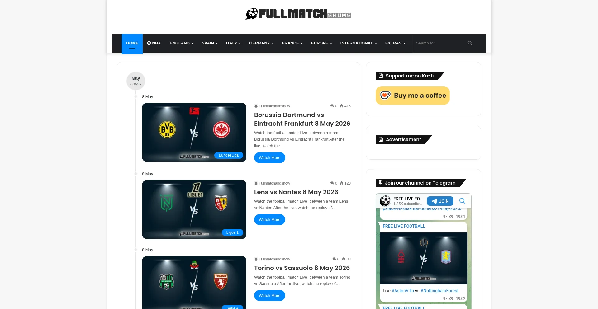 Fullmatchshows.com