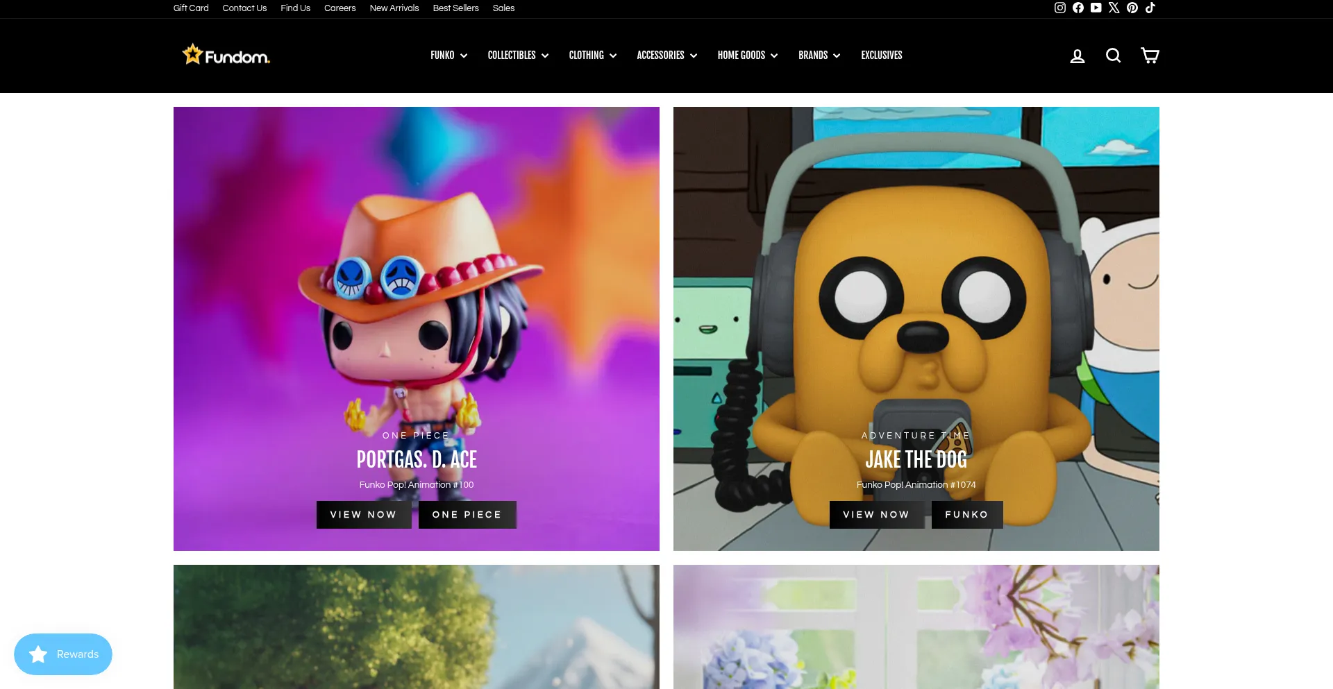 Website screenshot of Fundom.com