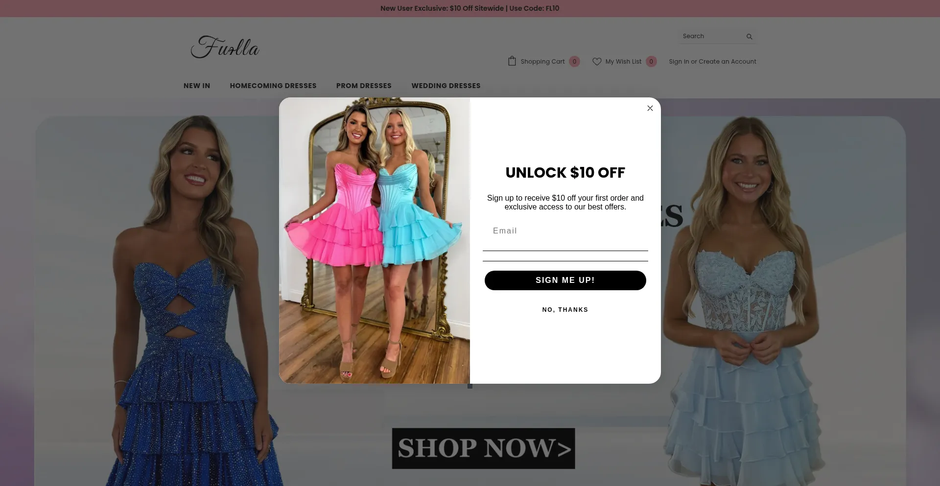 Website screenshot of Furlla.com