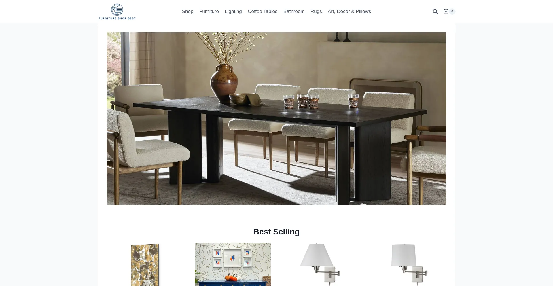 Website screenshot of Furnitureshopbest.com