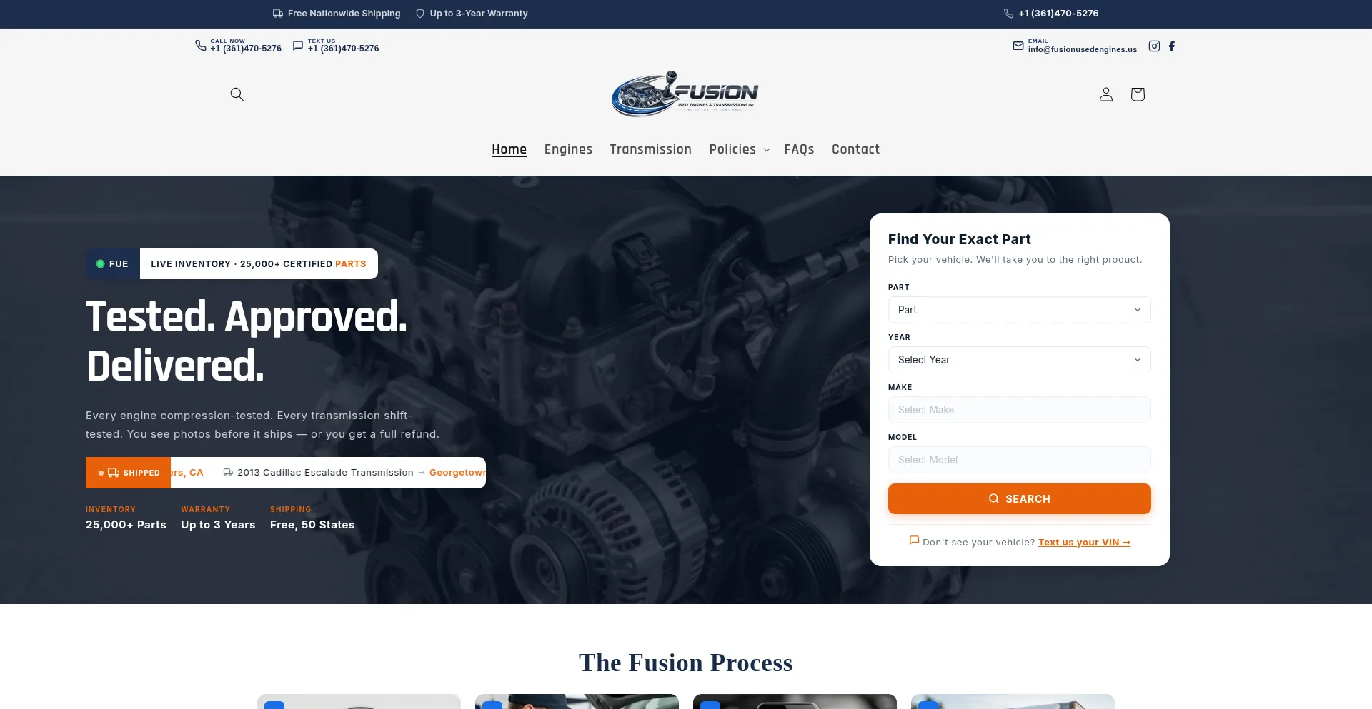 Fusionusedengines.us