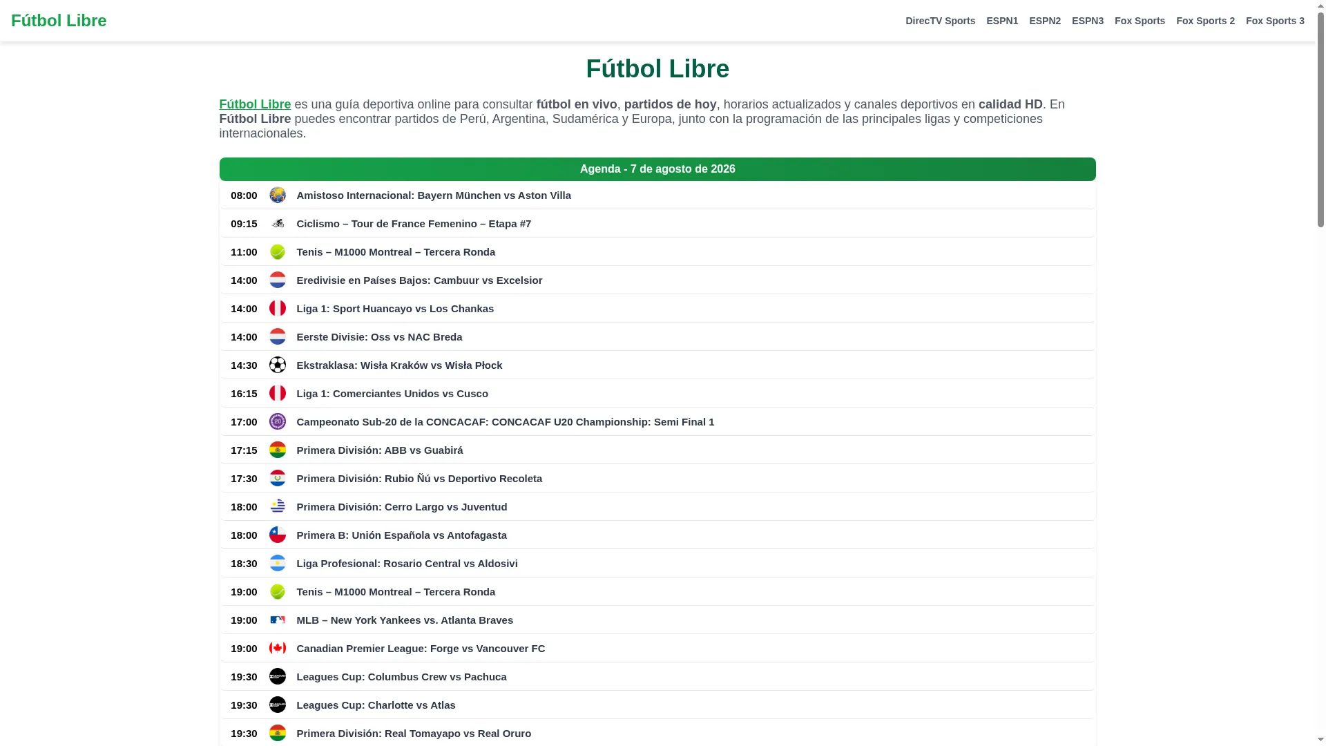 Futbollibres.org.pe