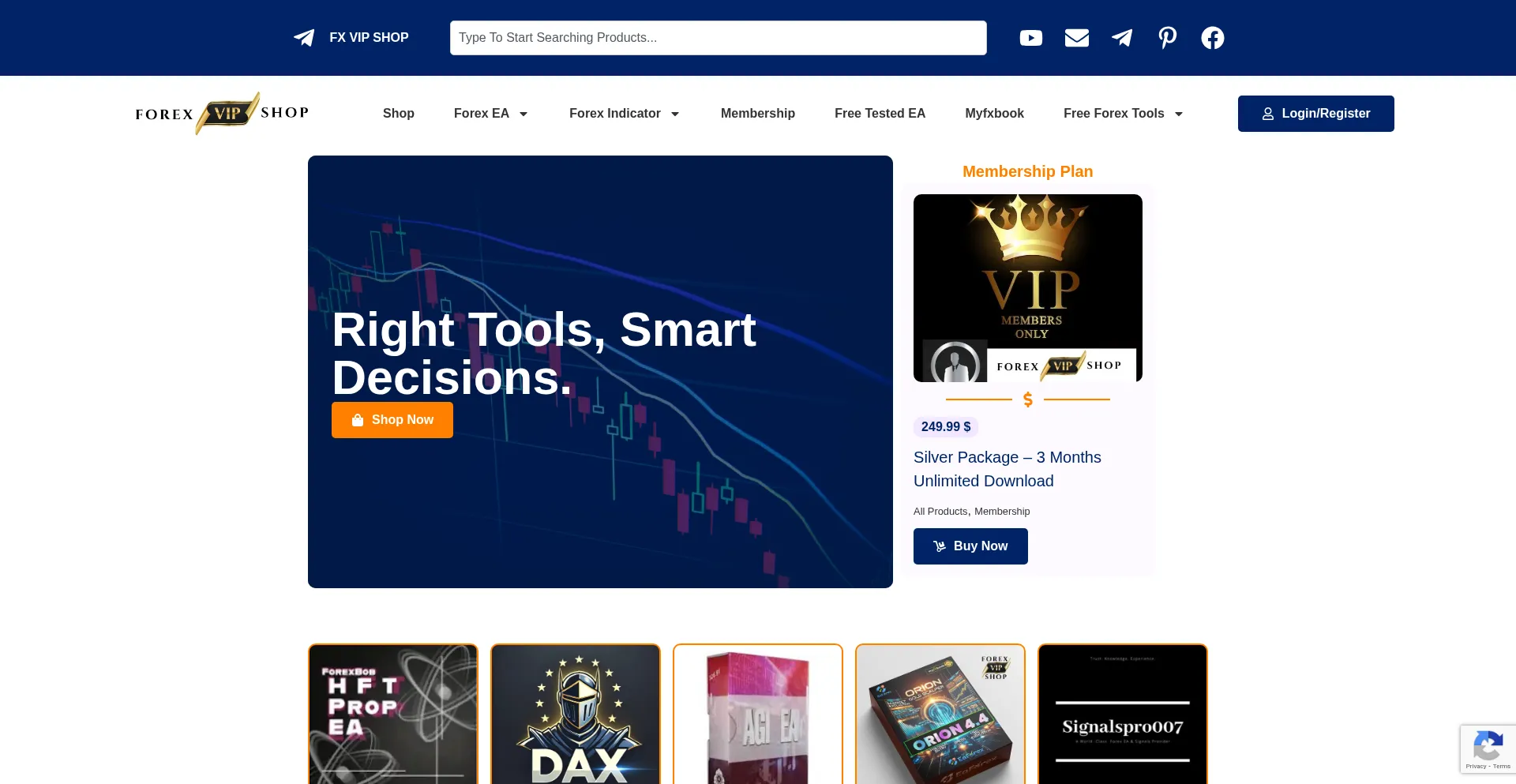 Website screenshot of Fxvipshop.com