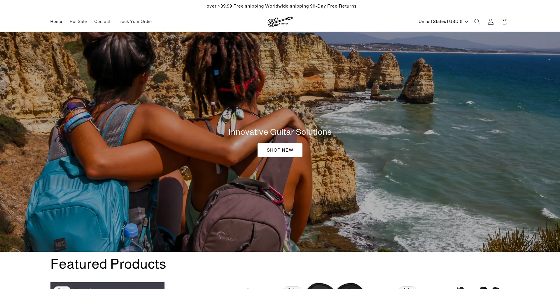 Website screenshot of Fynrek.shop