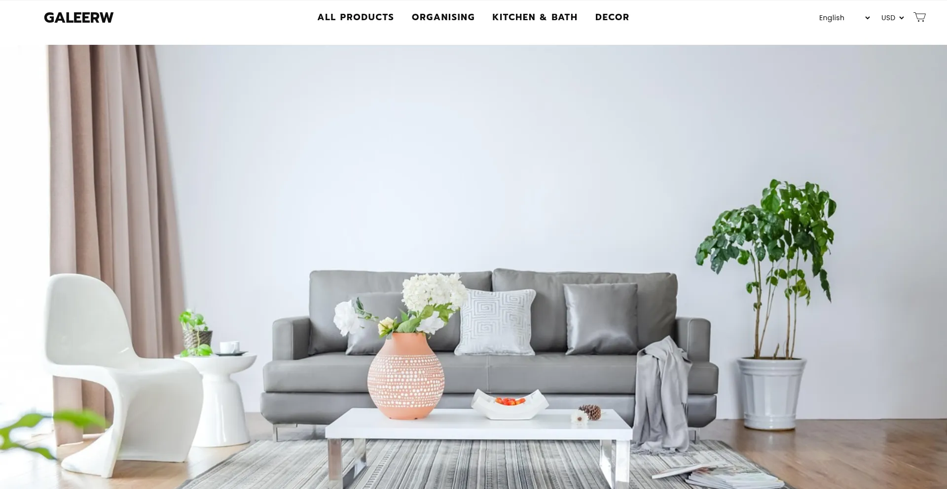 Website screenshot of Galeerw.com