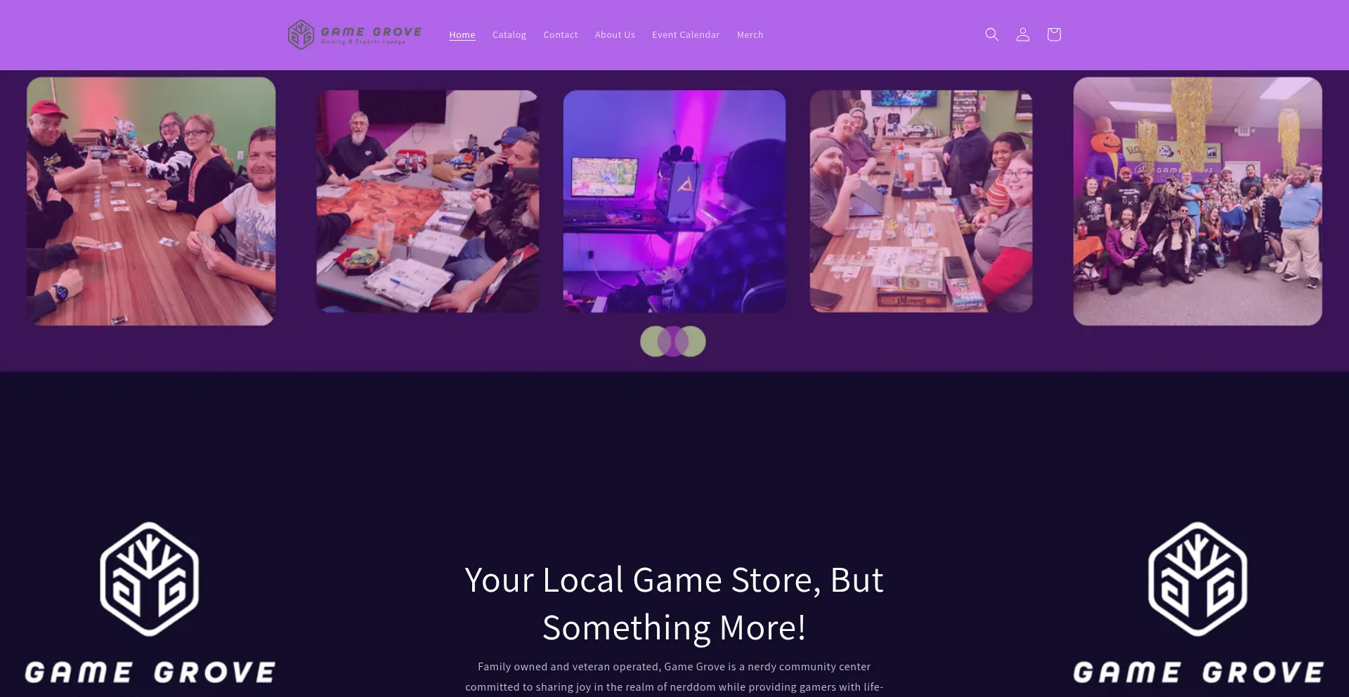 Website screenshot of Game-grove.shop