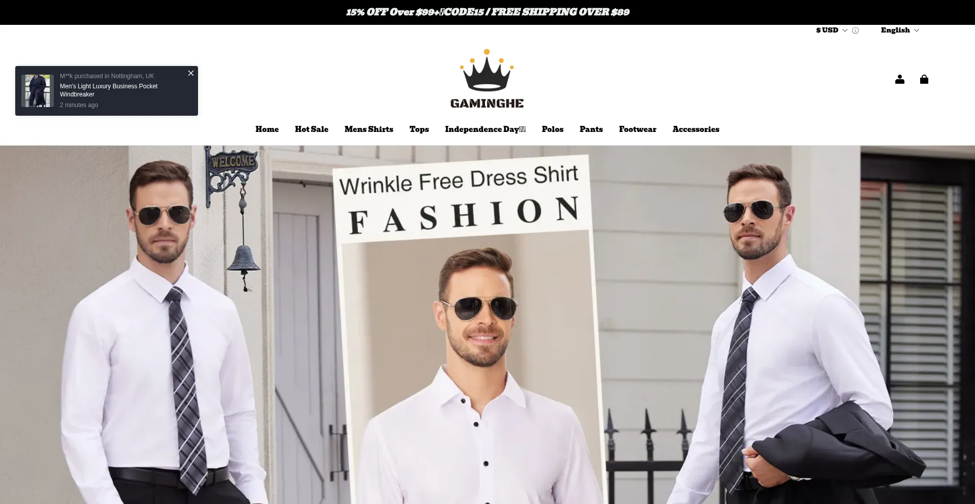 Website screenshot of Gaminghe.com