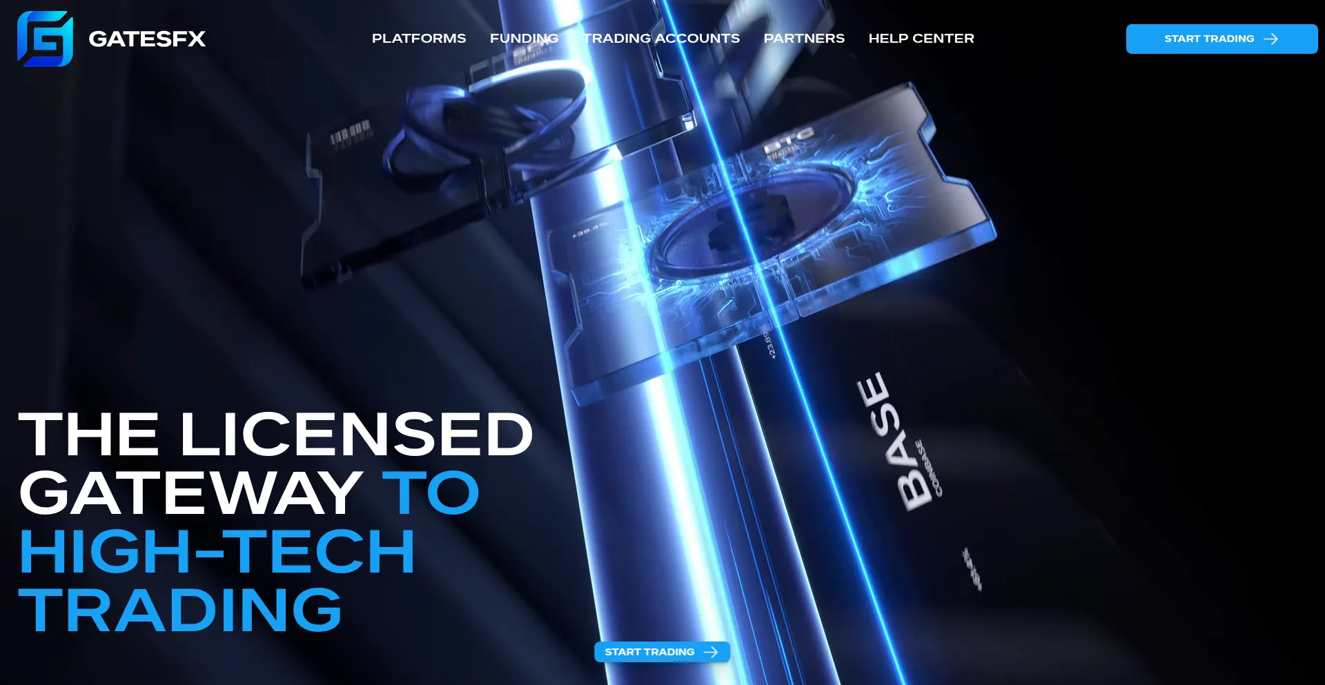 Website screenshot of Gatesfx.com