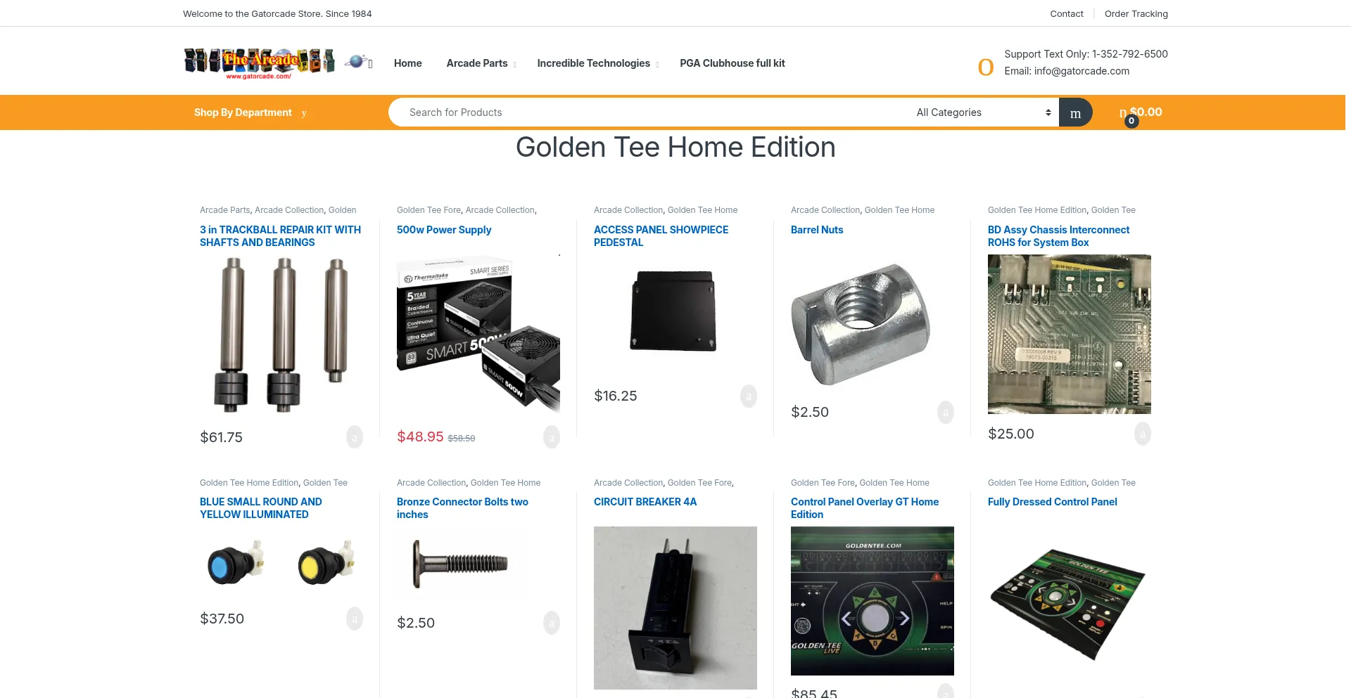 Website screenshot of Gatorcade.com