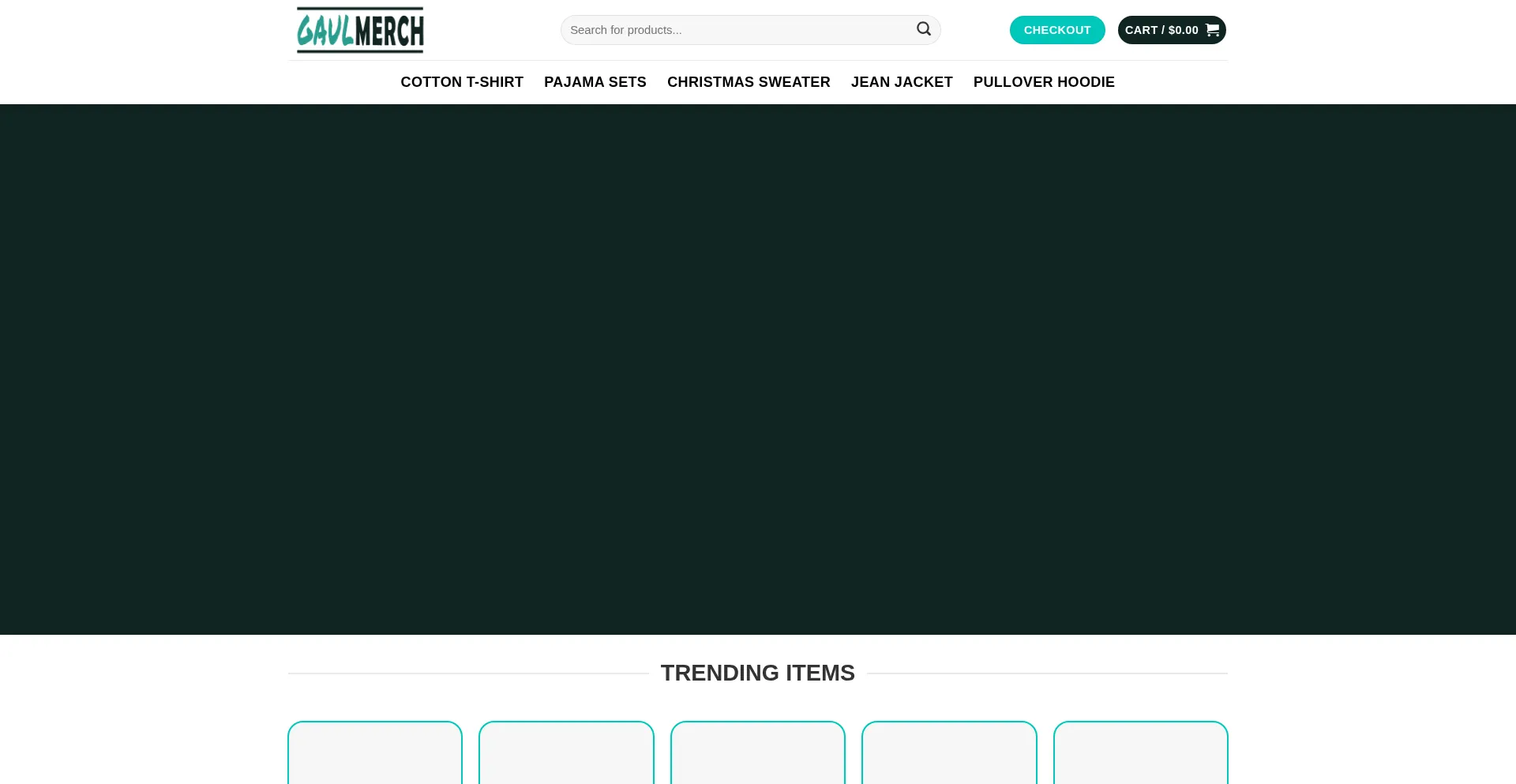 Website screenshot of Gaulmerch.com