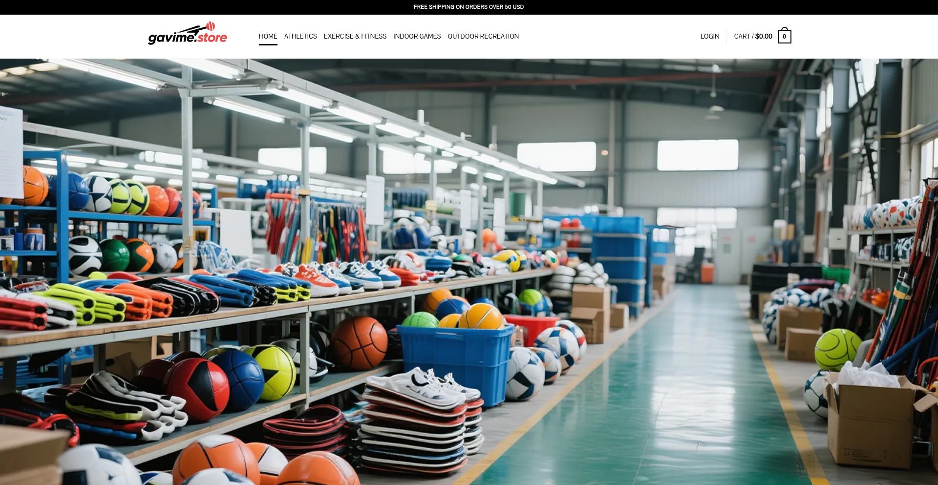 Website screenshot of Gavime.store