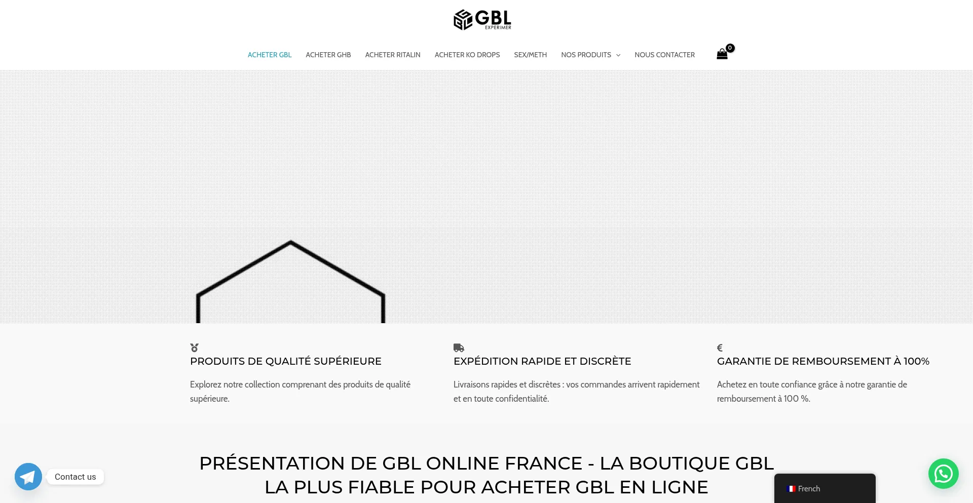 Website screenshot of Gblexprimer.com