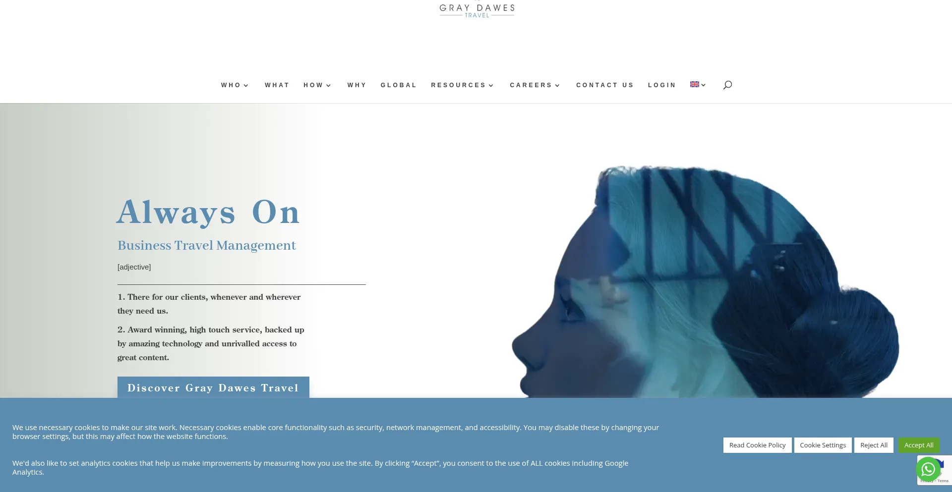 Website screenshot of Gdg.travel