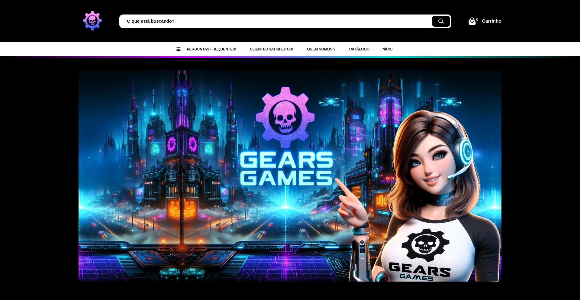 Website screenshot of Gearsgames.site