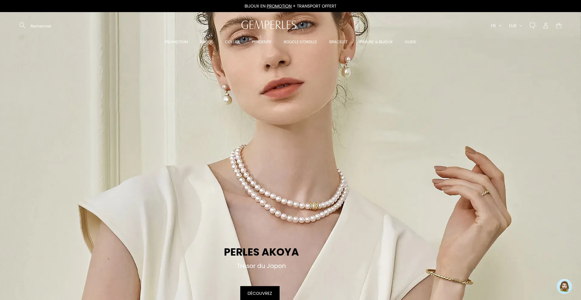 Website screenshot of Gemperles.com