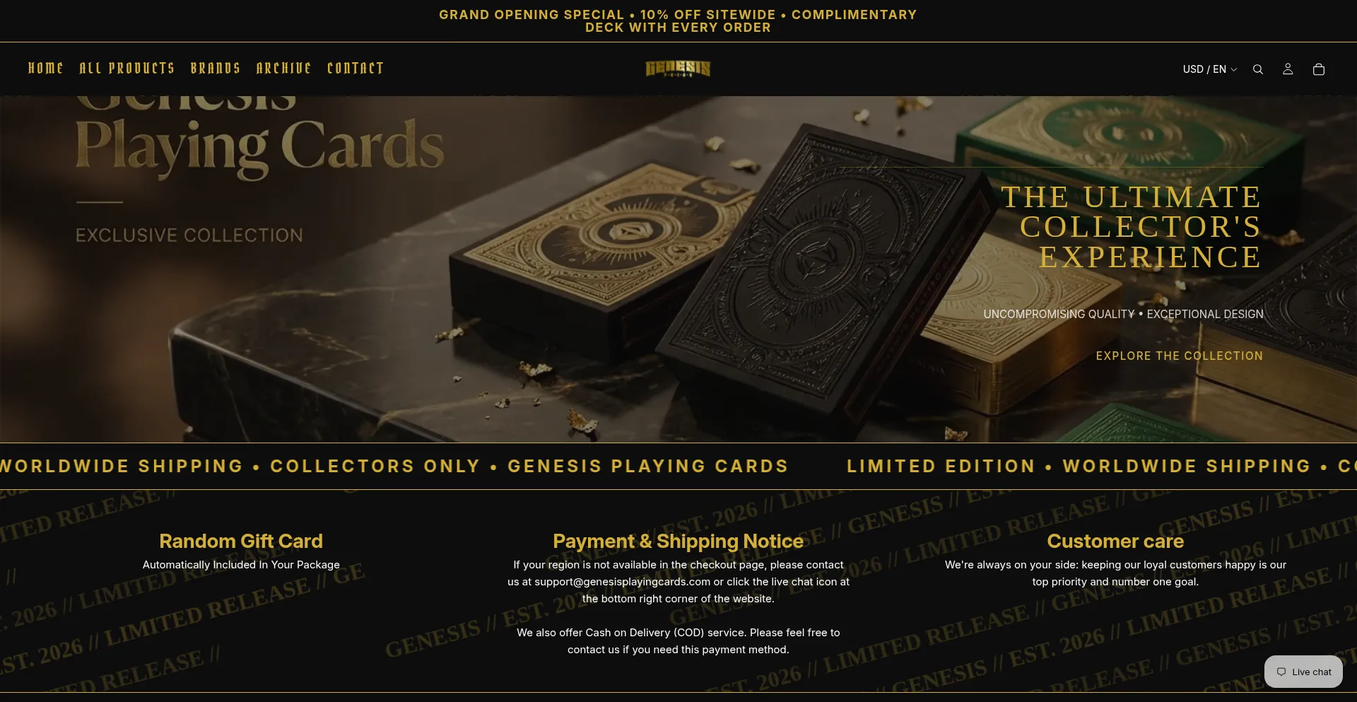 Genesisplayingcards.com