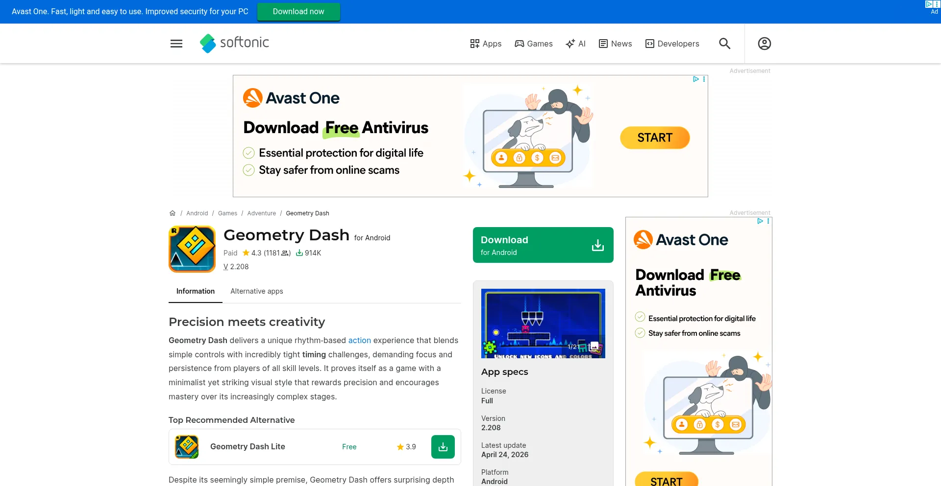 Geometry-dash-android.en.softonic.com