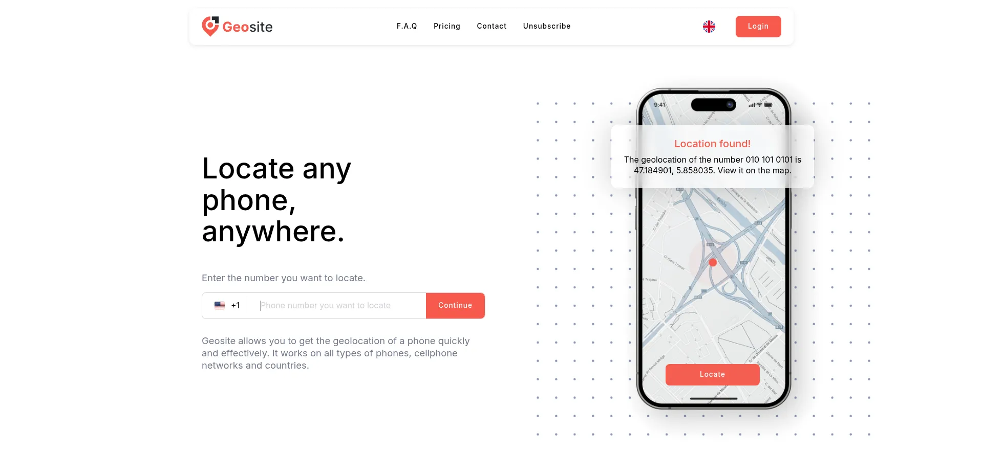 Website screenshot of Geosite-de.com