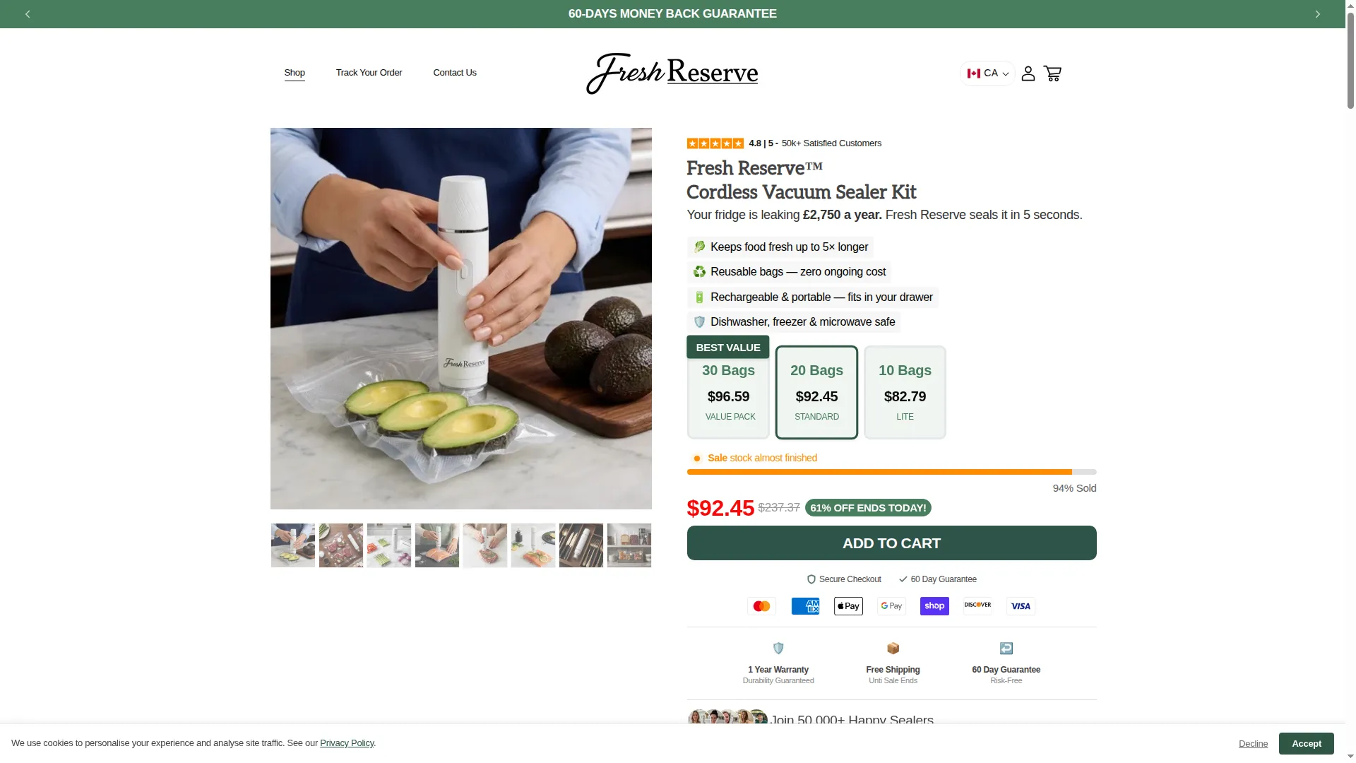 Getfreshreserve.co.uk