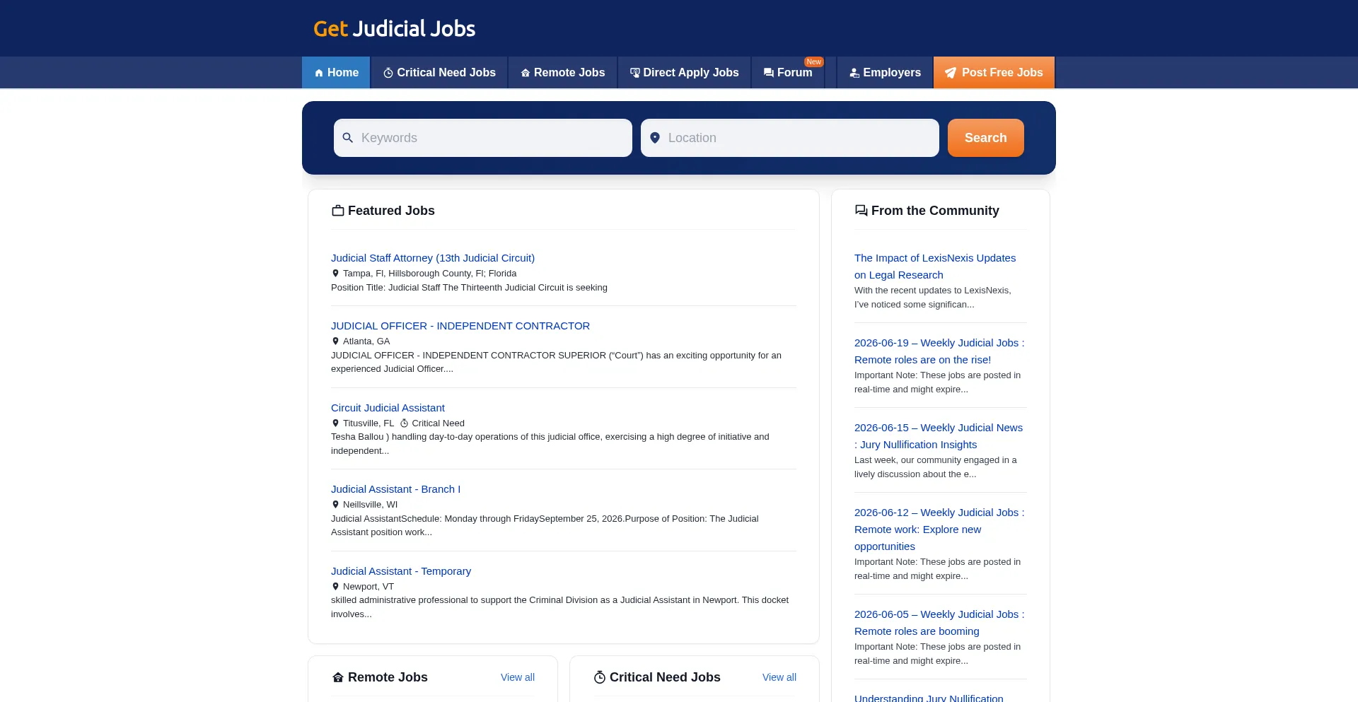 Getjudicialjobs.com