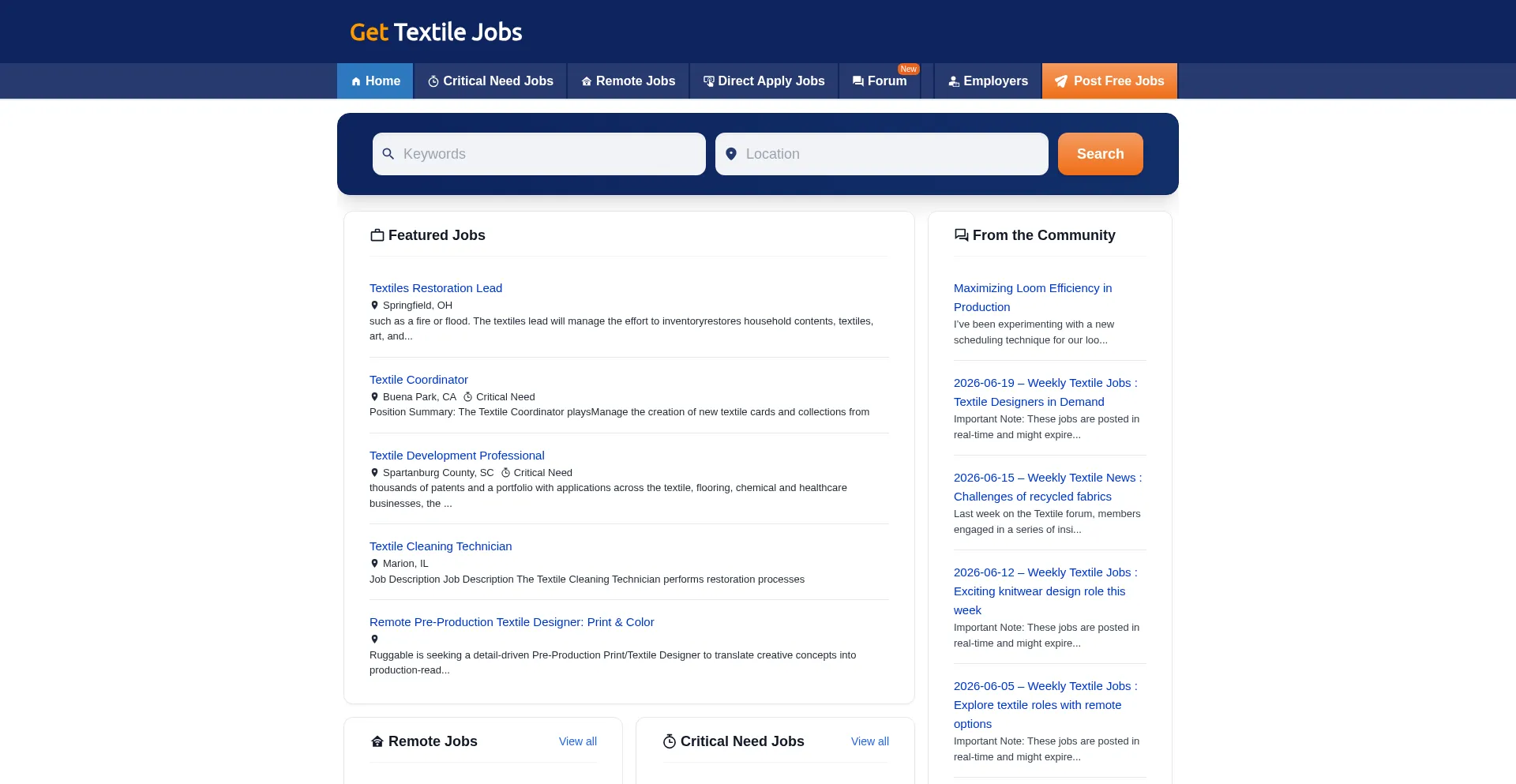 Gettextilejobs.com