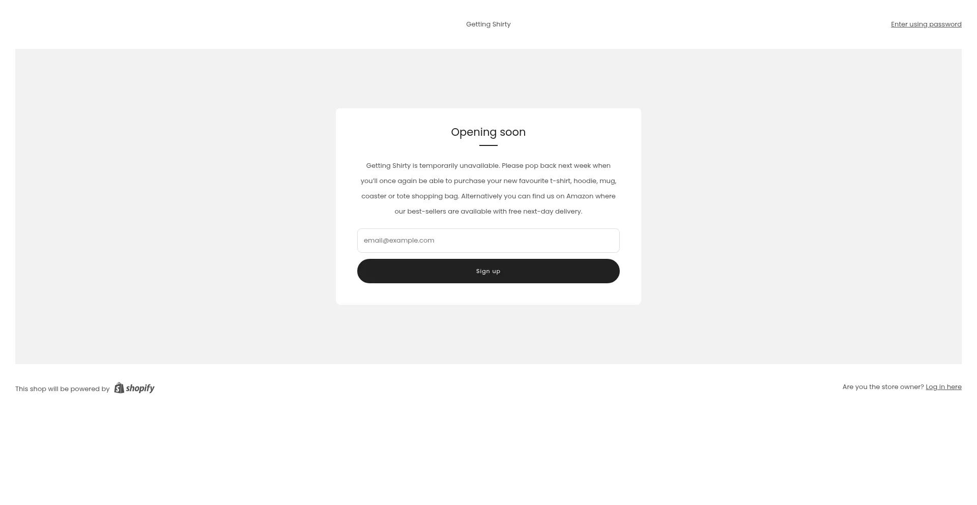 Gettingshirty.com