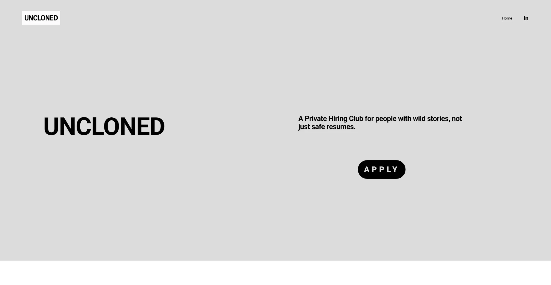 Website screenshot of Getuncloned.com