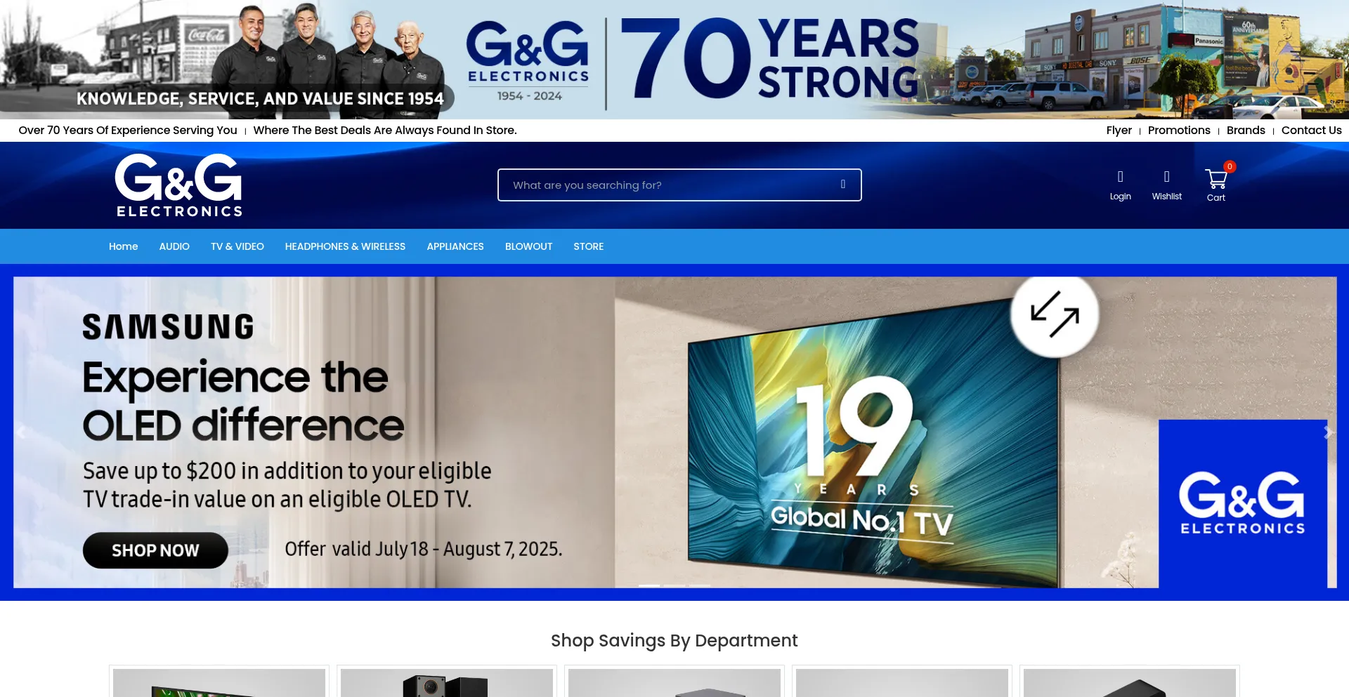 Website screenshot of Ggelectronics.com