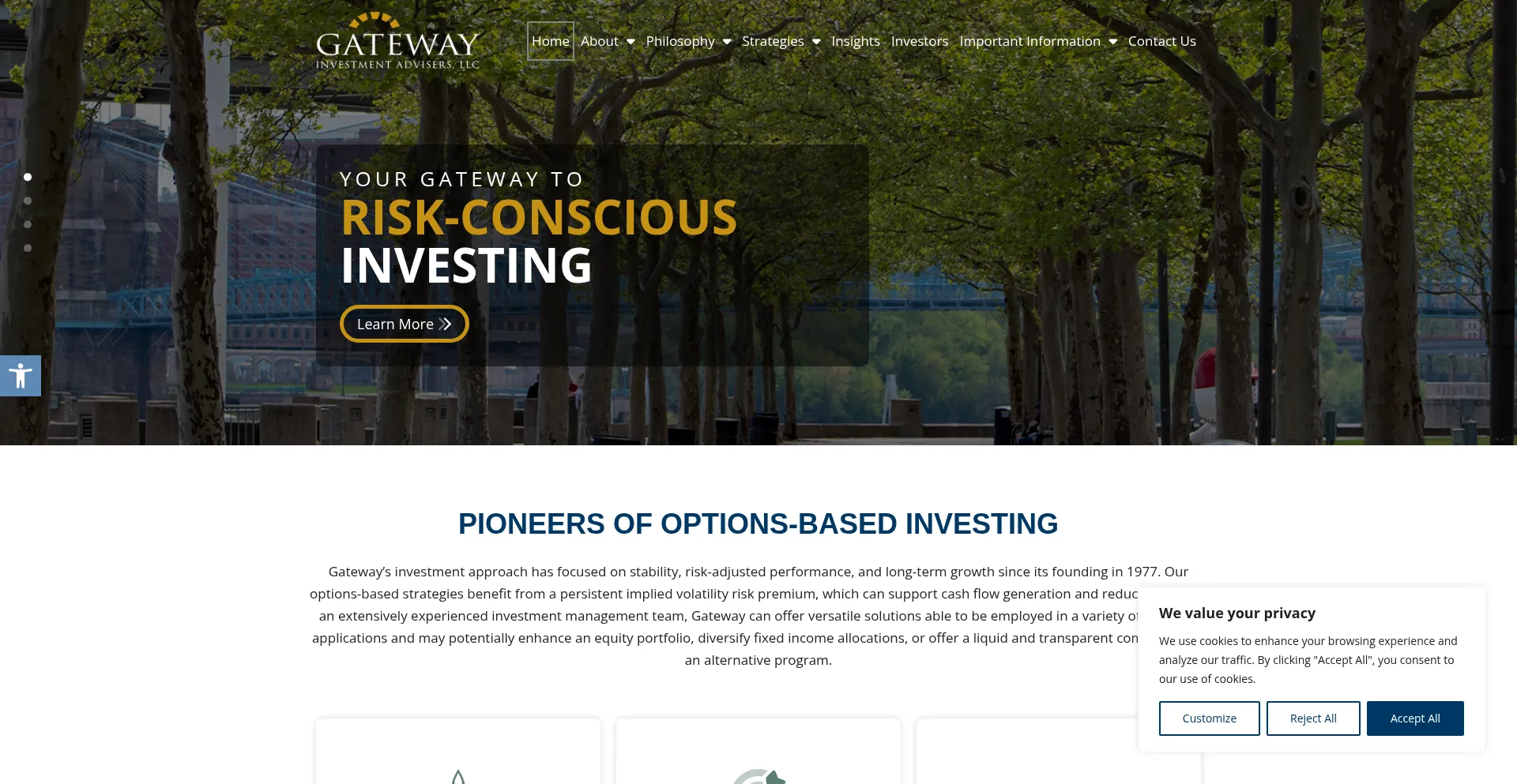 Website screenshot of Gia.com