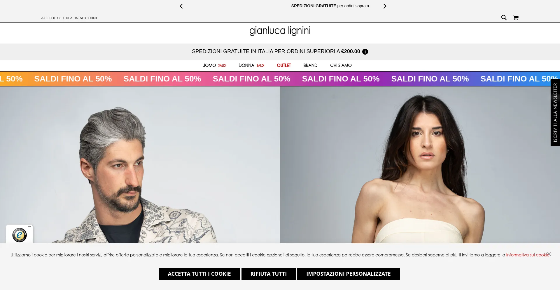Website screenshot of Gianlucalignini.com