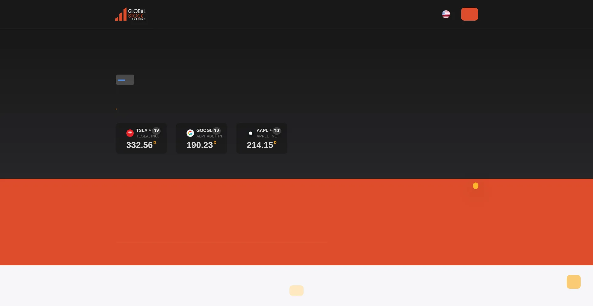 Website screenshot of Glbstrading.com