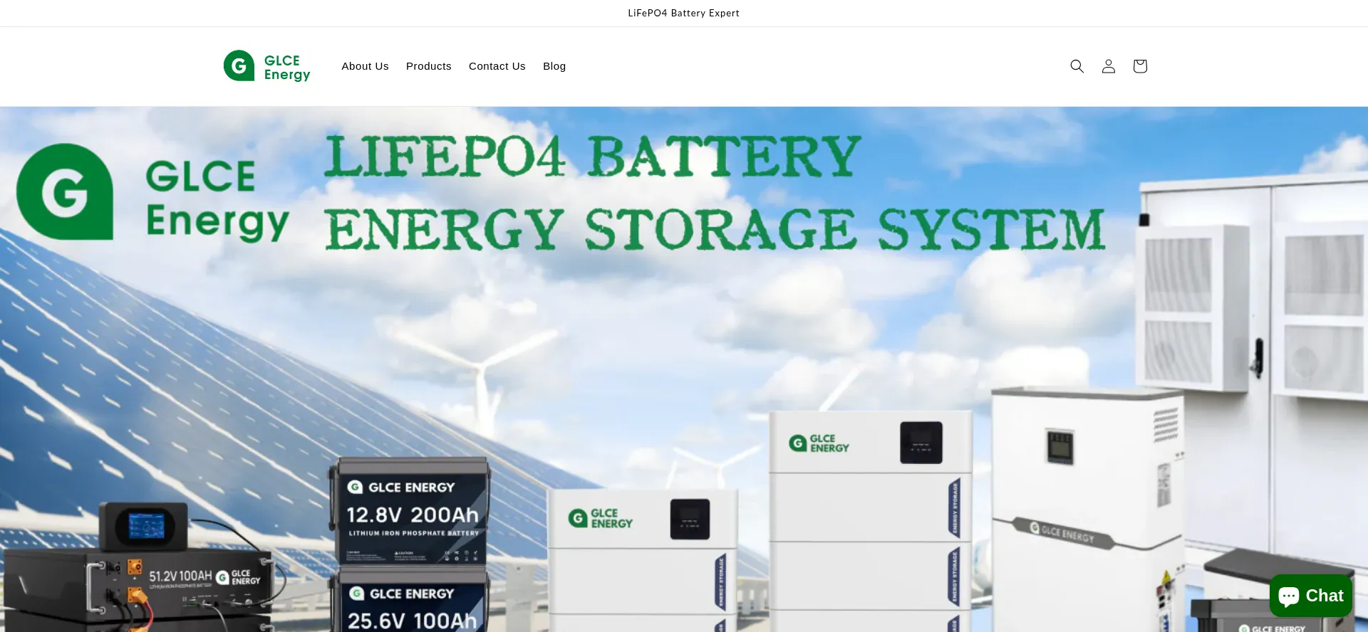 Website screenshot of Glceenergy.com