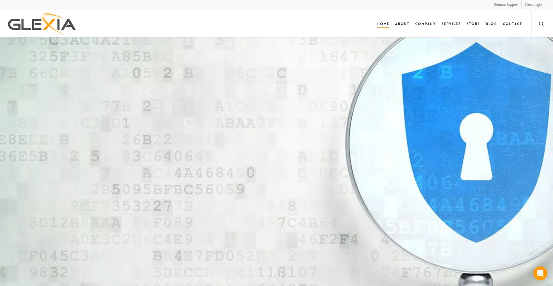 Website screenshot of Glexia.com.au