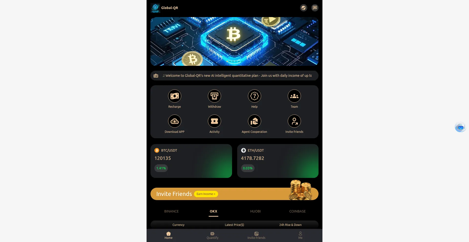 Website screenshot of Global-qr.cc