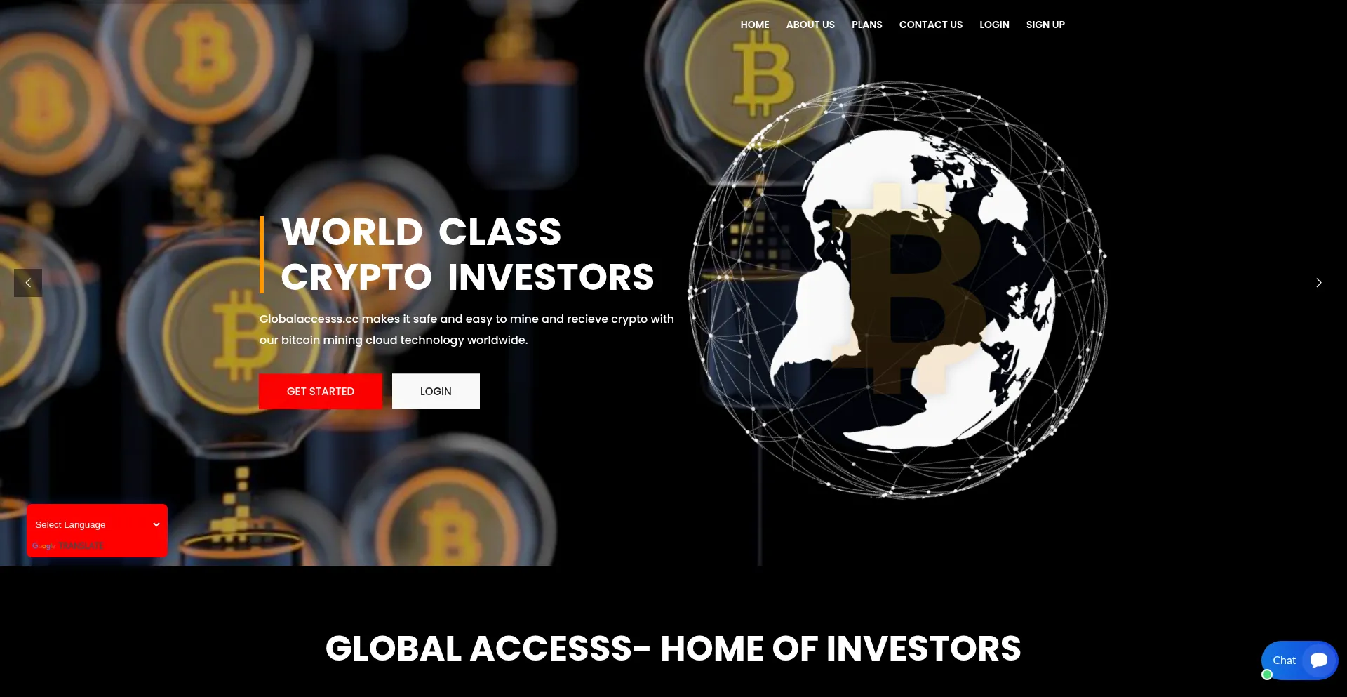 Website screenshot of Globalaccesss.com