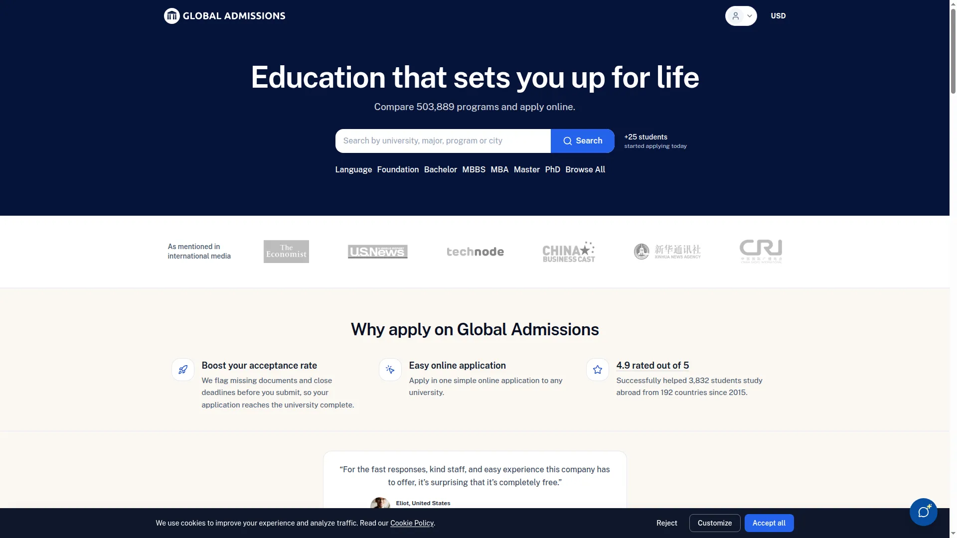 Globaladmissions.com