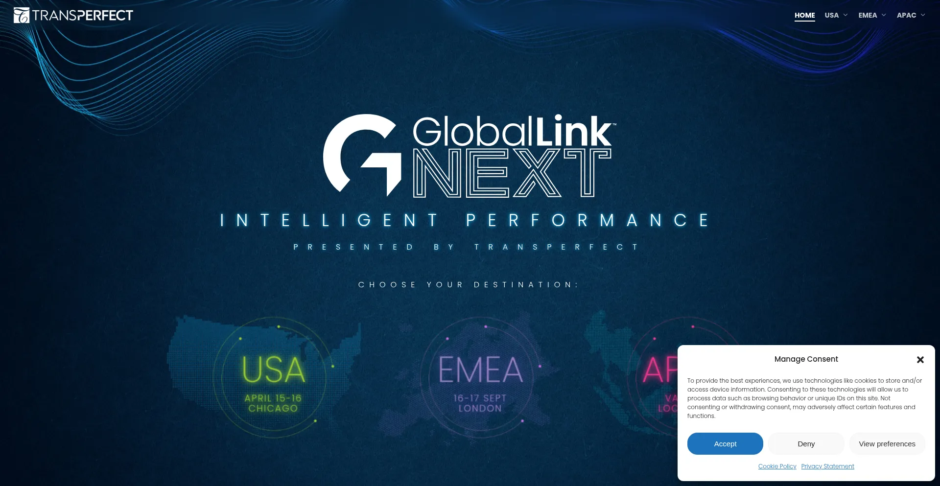 Website screenshot of Globallinknext.com