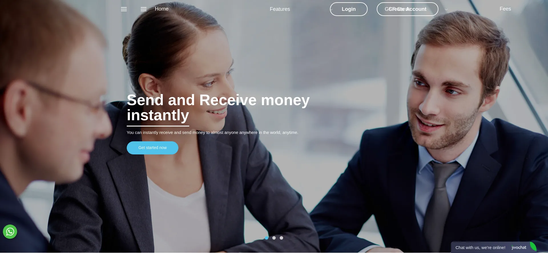 Website screenshot of Globalswiftpay.com