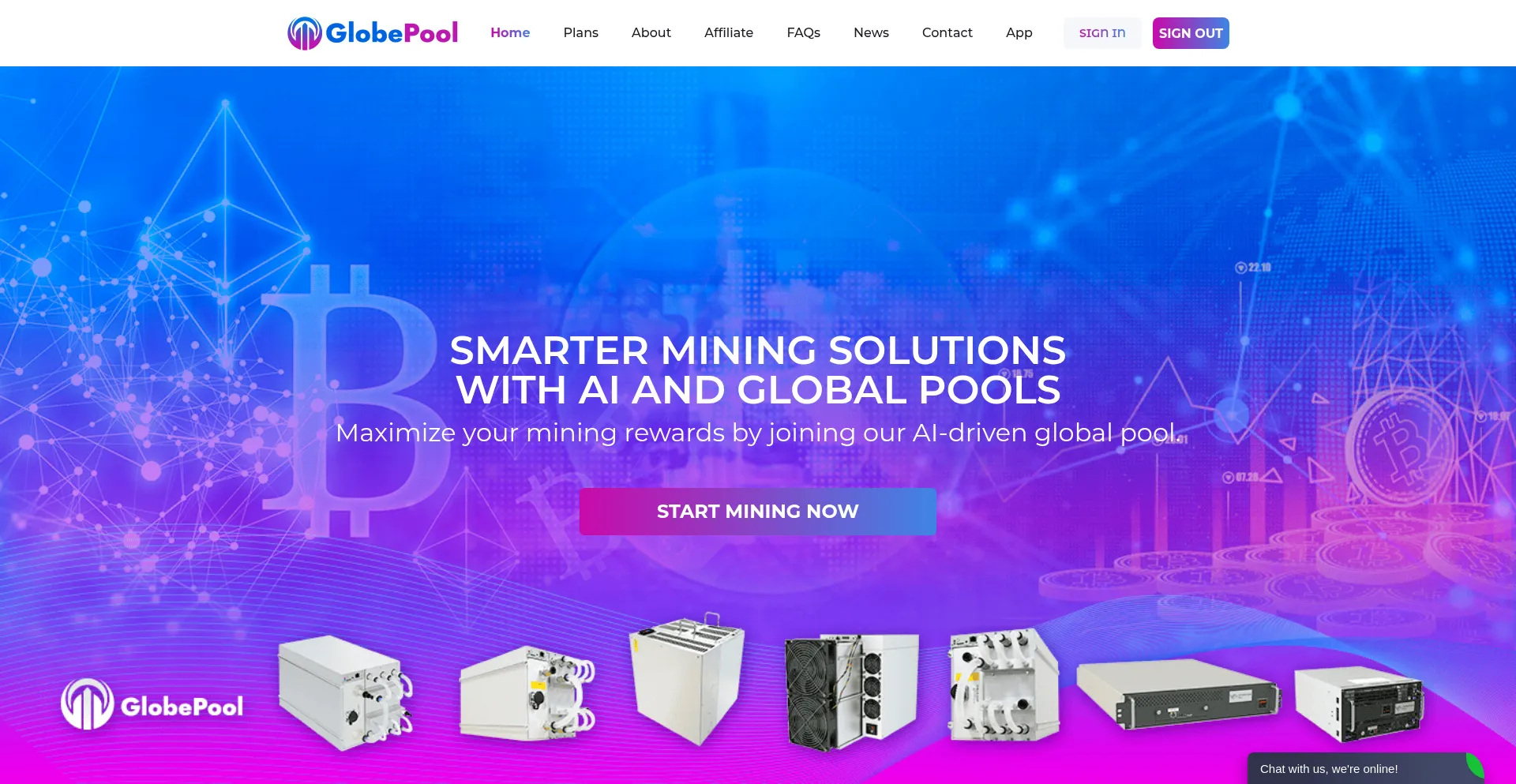 Website screenshot of Globepool.com