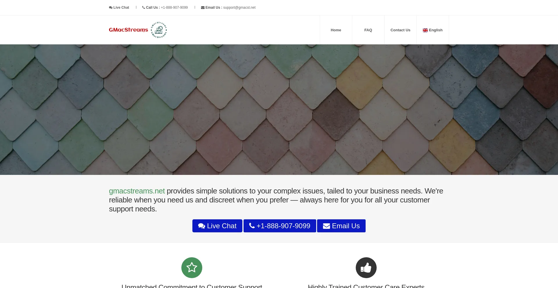 Website screenshot of Gmacst.net
