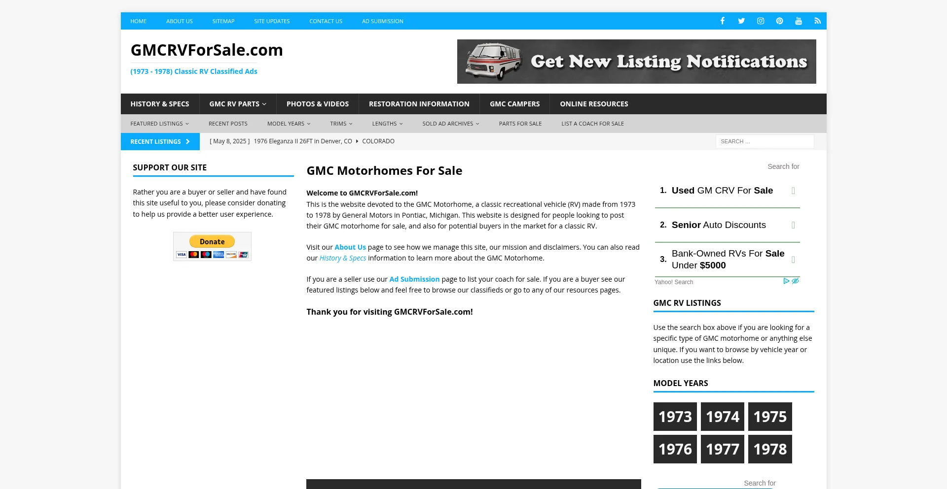 Gmcrvforsale.com